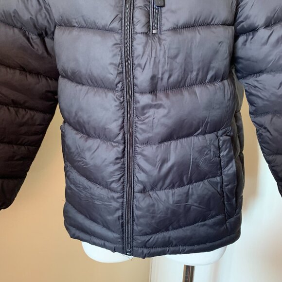 URBAN REPUBLIC BOYS HOODED BLACK PUFFER JACKET SIZE L 14/16 NYLON POLYESTER - Picture 3 of 11